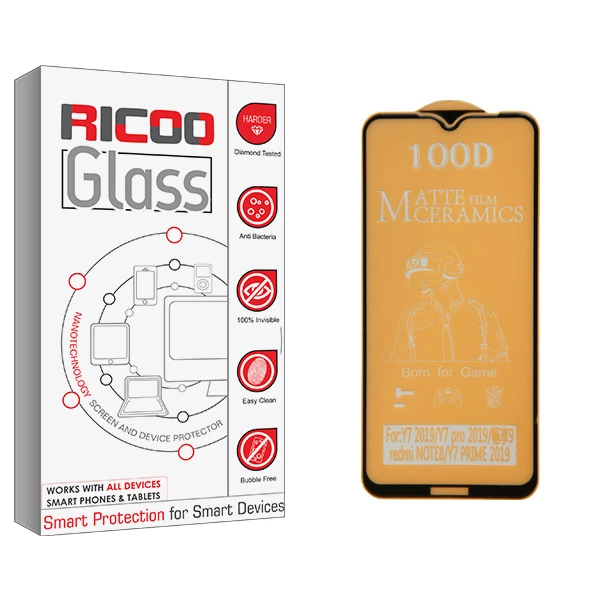 محافظ صفحه نمایش مات ریکوو مدل +HD مناسب برای گوشی موبایل شیائومی Redmi Note 8