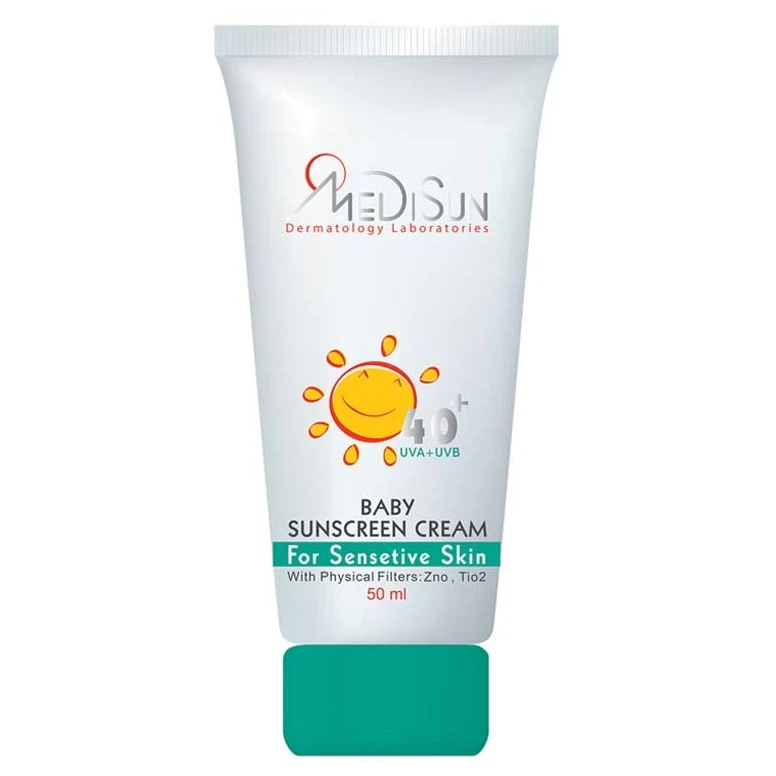 کرم ضد آفتاب کودک مدیسان مدل spf 40 حجم 50 میلی لیتر