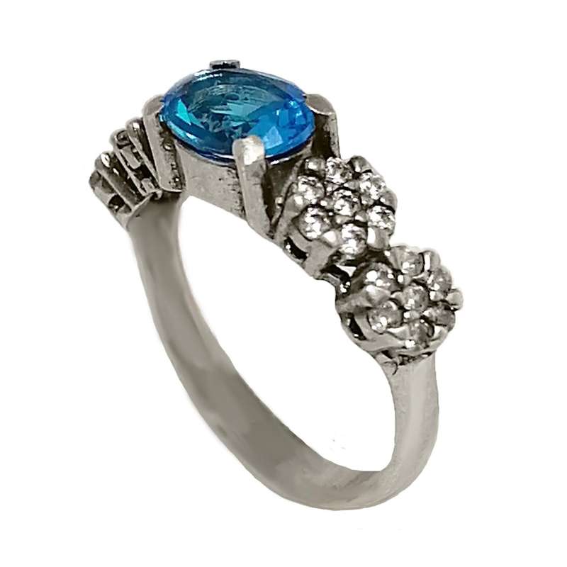 انگشتر نقره زنانه مدل جواهری JW5018