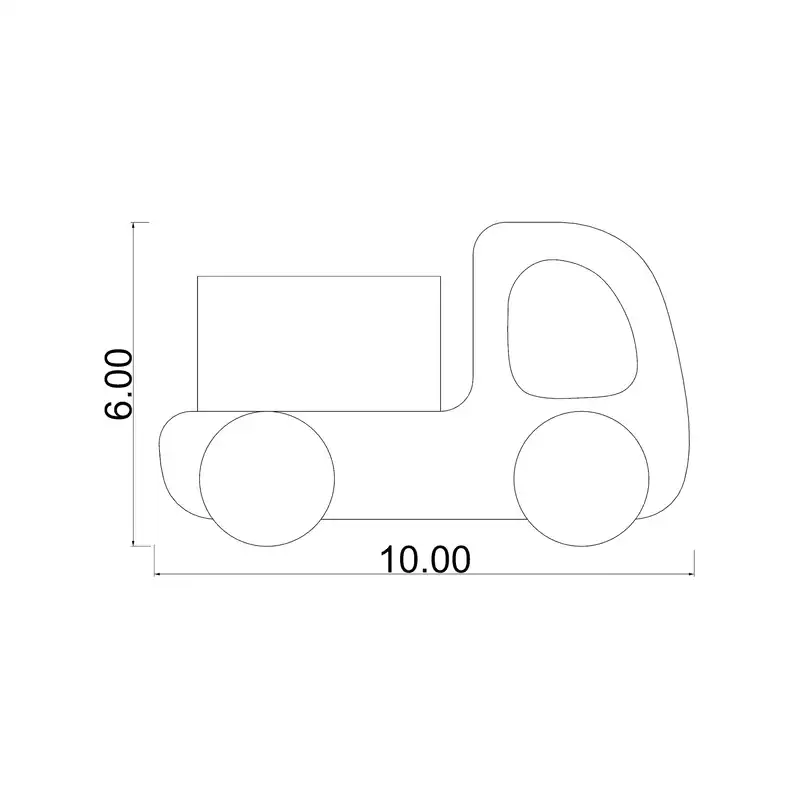 اسباب بازی چوبی مدل تانکر کد R43015
