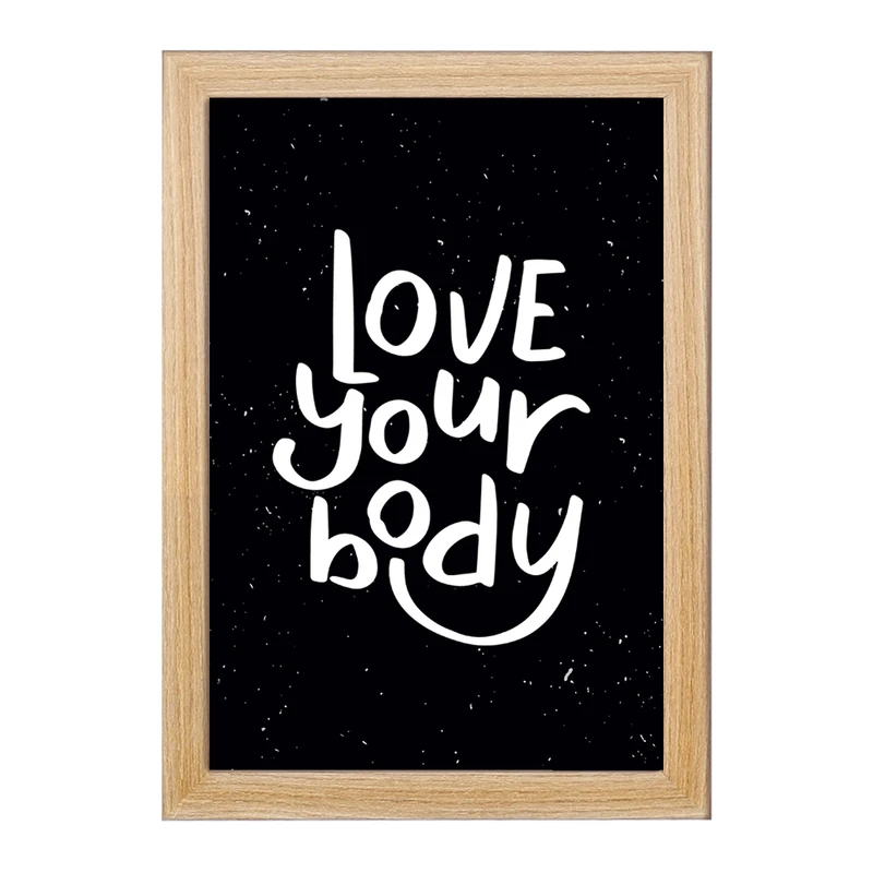 تابلو خندالو مدل Love Your Body کد F1057