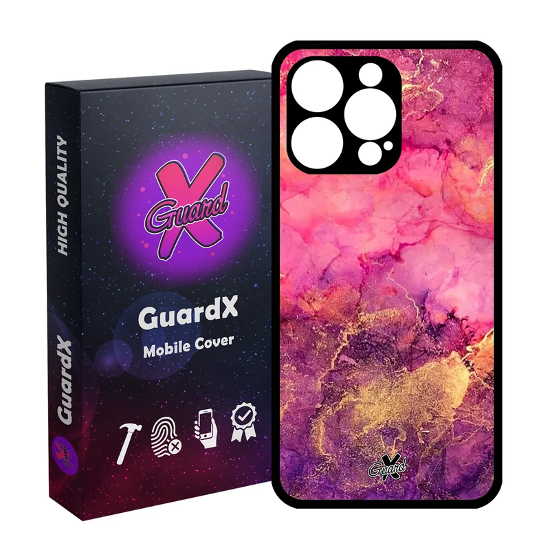 کاور گارد ایکس طرح ماربل مدل قاب Glass10283 مناسب برای گوشی موبایل اپل iPhone 15 Pro Max