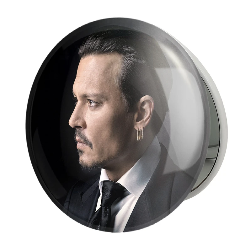 آینه جیبی خندالو طرح جانی دپ Johnny Depp مدل تاشو کد 3295 