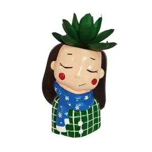 گلدان به همراه کاکتوس مصنوعی مدل 203611