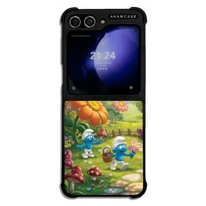 AKAM AMC-WSGZFLIP5-SMURFS-9 Cover For Samsung Galaxy Z Flip 5