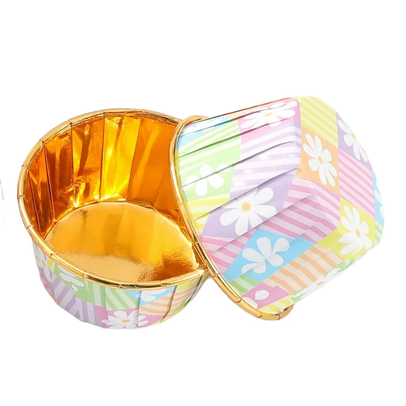 کپسول کاپ کیک مدل کرکره ای آلومینیومی بسته بندی 20 عددی