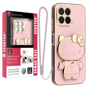 Spartan Kitty Cover For Honor X8 4G With Strap