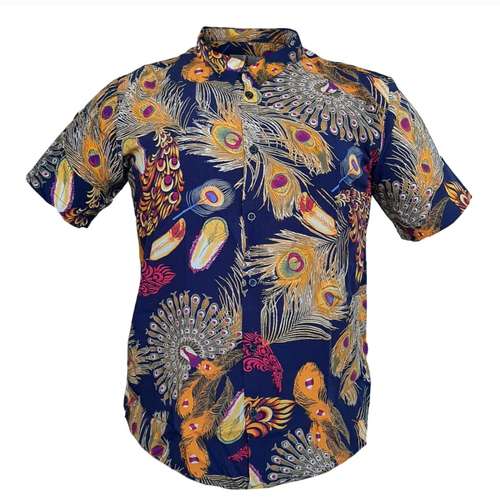 پیراهن مردانه آستین کوتاه مدل هاوایی