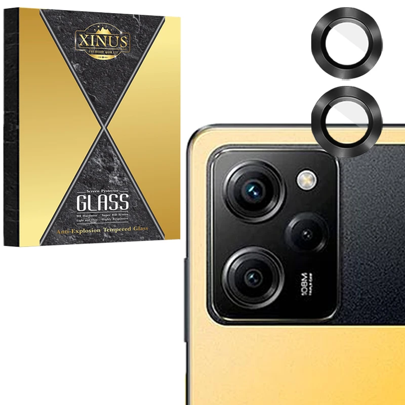 محافظ لنز دوربین فلزی  ژینوس مدل XRING مناسب برای گوشی موبایل شیائومی Poco X5 pro
