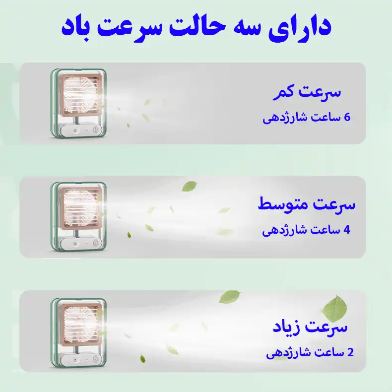 پنکه رومیزی مدل مه پاش