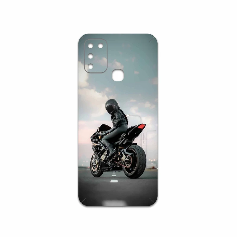 برچسب پوششی ماهوت مدل Motorcycling مناسب برای گوشی موبایل اینفینیکس Hot 10 Play