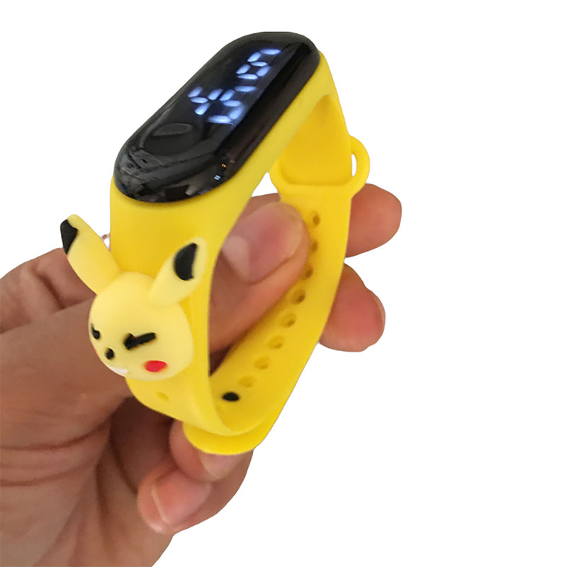 ساعت مچی دیجیتال مدل لمسی ضد آب سیلیکونی طرح خرگوش چشمک کد W YEL 114