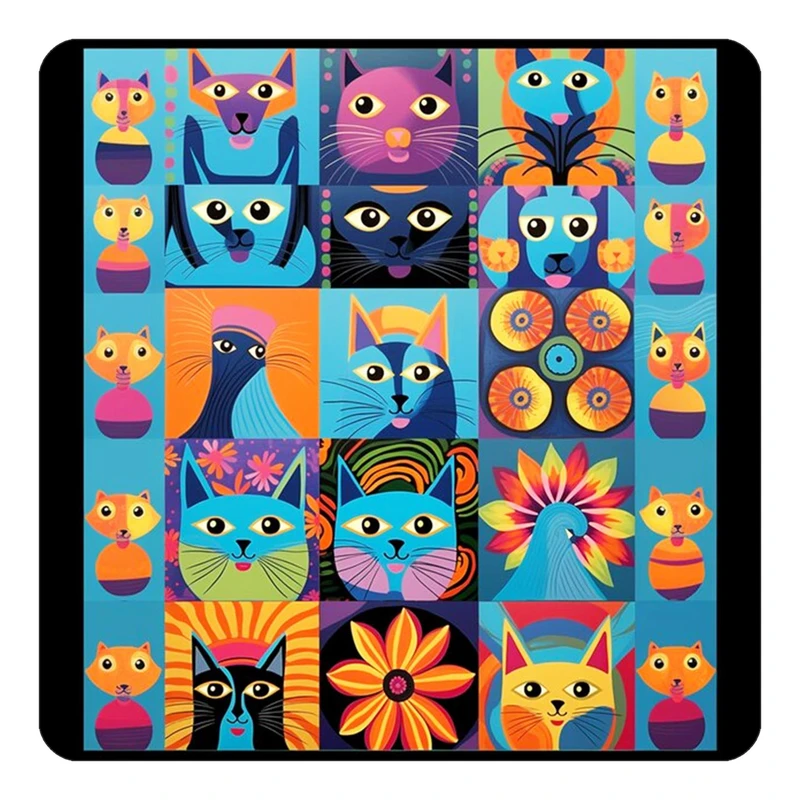 مگنت کاکتی طرح حیوانات رنگی مدل mp26792