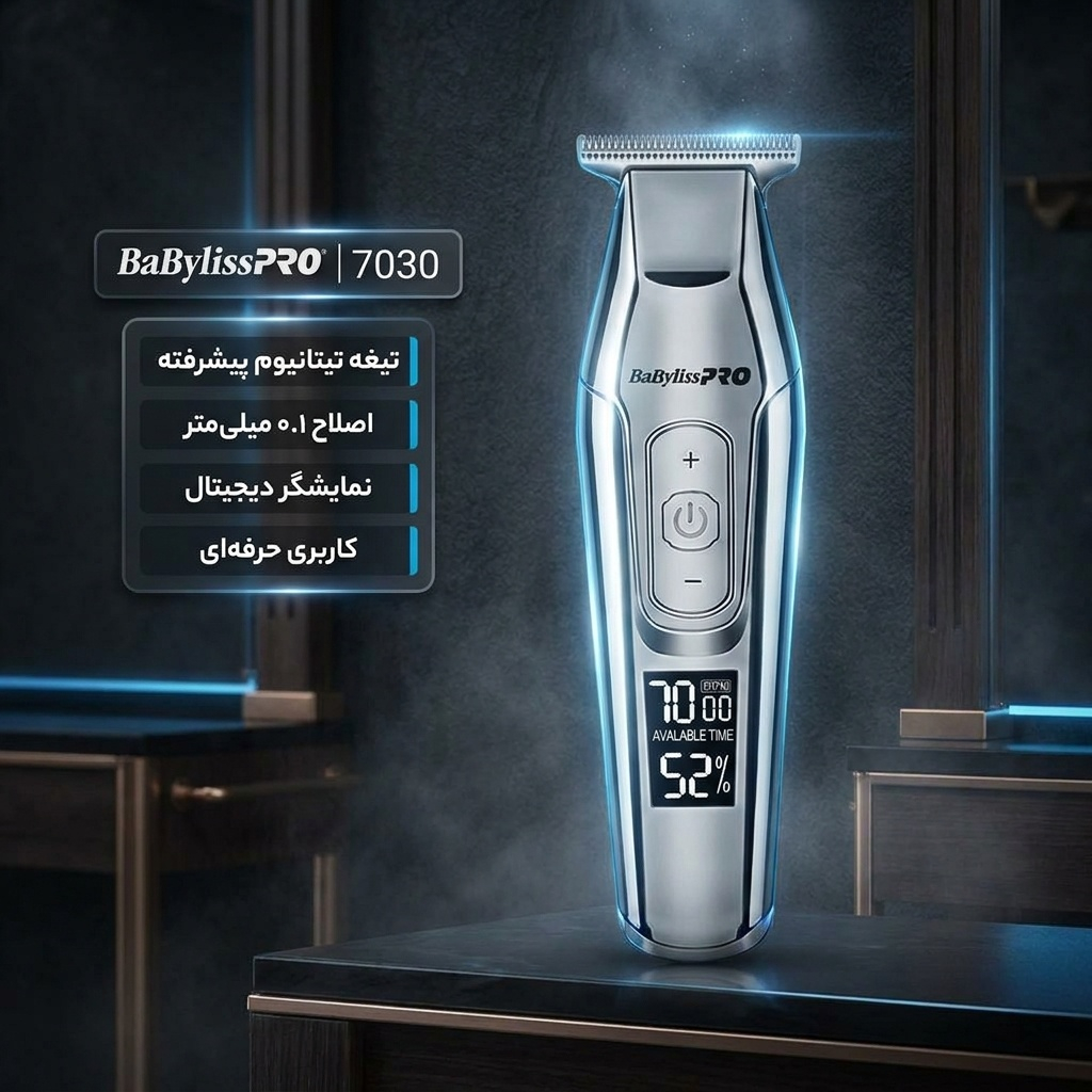 ماشین اصلاح موی سر و صورت شارژی بابیلیس پرو مدل 7030