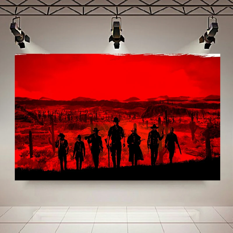 پوستر پارچه ای طرح گیم  (2) مدل Red Dead Redemption 2 کد PD1681