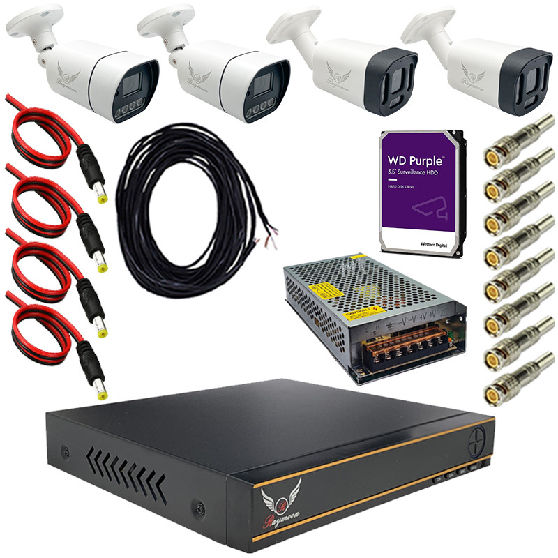 سیستم امنیتی رایمون مدل 2 مگاپیکسل کد RP-2MP-MS2T4C-24