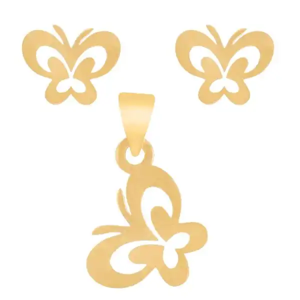 نیم ست طلا 18 عیار زنانه عدنان مدل DETH995