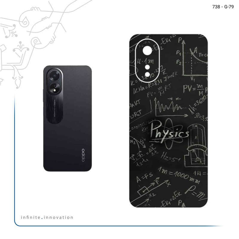 برچسب پوششی ماهوت مدل Physics Science مناسب برای گوشی موبایل اپو A38