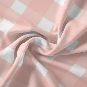 پارچه ملحفه پارچه باما مدل مخمل طرح چارخونه بهار کد 5011861