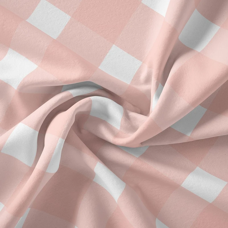 پارچه ملحفه پارچه باما مدل مخمل طرح چارخونه بهار کد 5011861