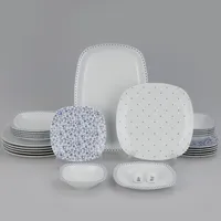 سرویس غذاخوری 27 پارچه 6 نفر چینی زرین ایران مدل کواترو ورنیکا درجه عالی