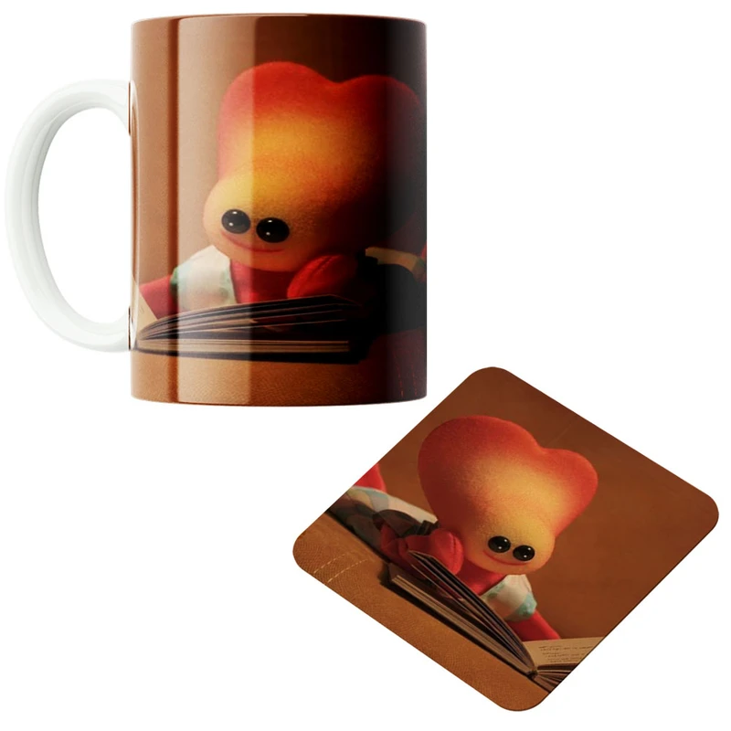 ماگ پادآفرین مدل زی زی گولو کد 348 به همراه زیر لیوانی 