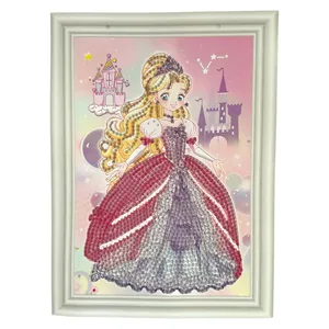 بازی آموزشی مدل ساخت تابلو نقاشی الماسی طرح پرنسس کد p1