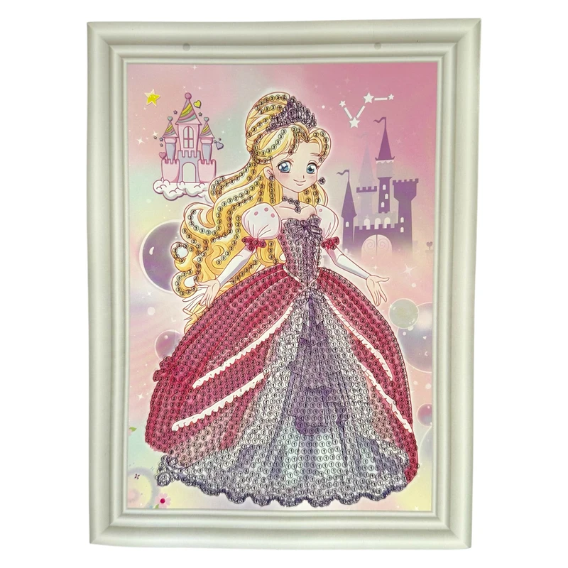 بازی آموزشی مدل ساخت تابلو نقاشی الماسی طرح پرنسس کد p1