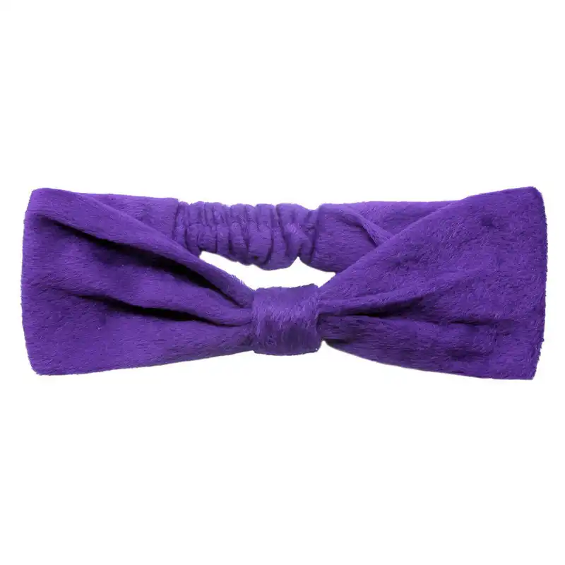 هدبند زنانه پاپیون مدل مخمل پشت کش