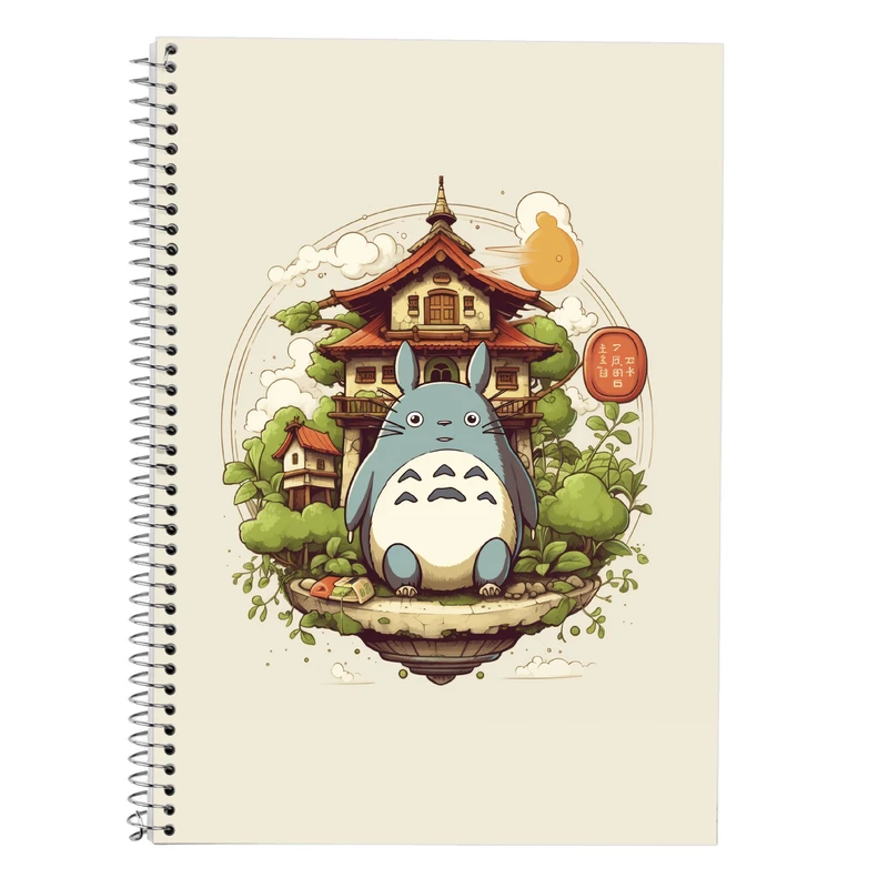 دفتر زبان 50 برگ مدوپد مدل سه خط طرح Ghibli کد DF2570