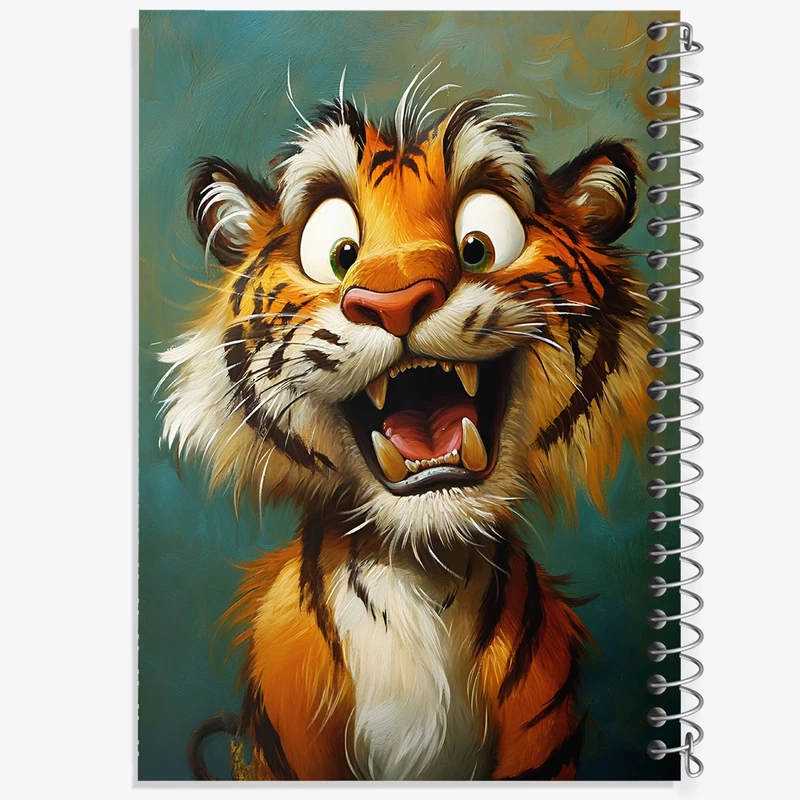 دفتر لیست خرید 50 برگ خندالو طرح ببر بامزه کد F6561