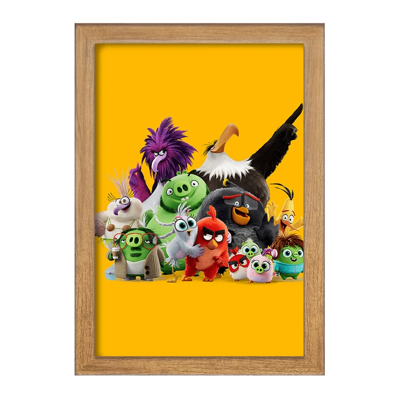 تابلو خندالو مدل پرندگان خشمگین Angry Birds  کد 13860