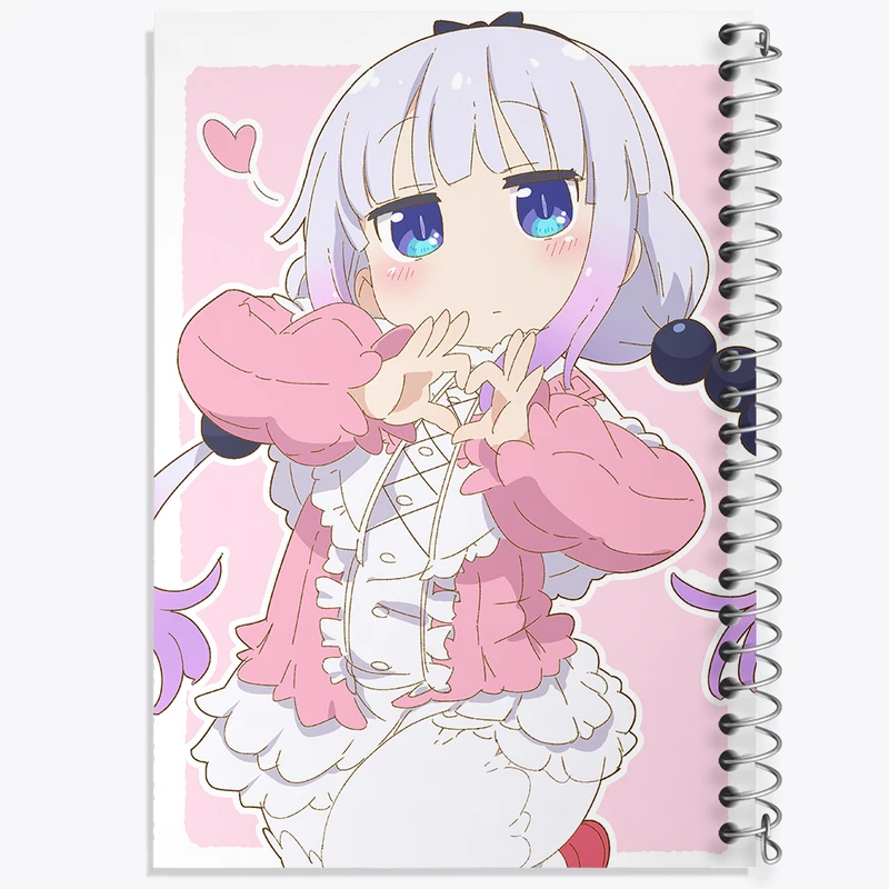 دفتر نقاشی 50 برگ خندالو طرح کانا انیمه اژدهای خدمتکار کوبایاشی کد 36278