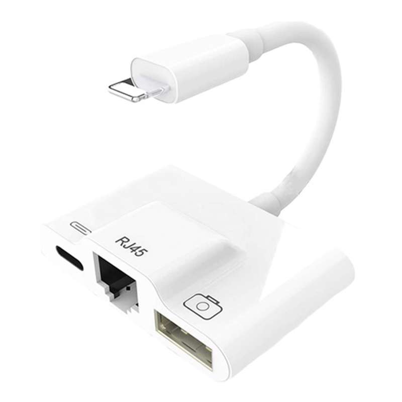 مبدل لایتنینگ به اترنت/ USB 3.0/USB-C کد 9669