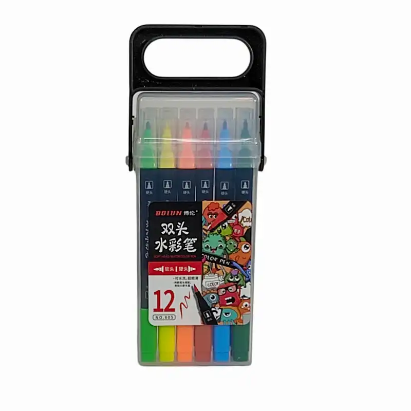 ماژیک رنگ آمیزی 12 رنگ مدل 2 سر