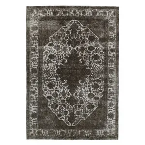 فرش دستبافت رنگ شده پنج و نیم متری طرح وینتیج کد b572663b