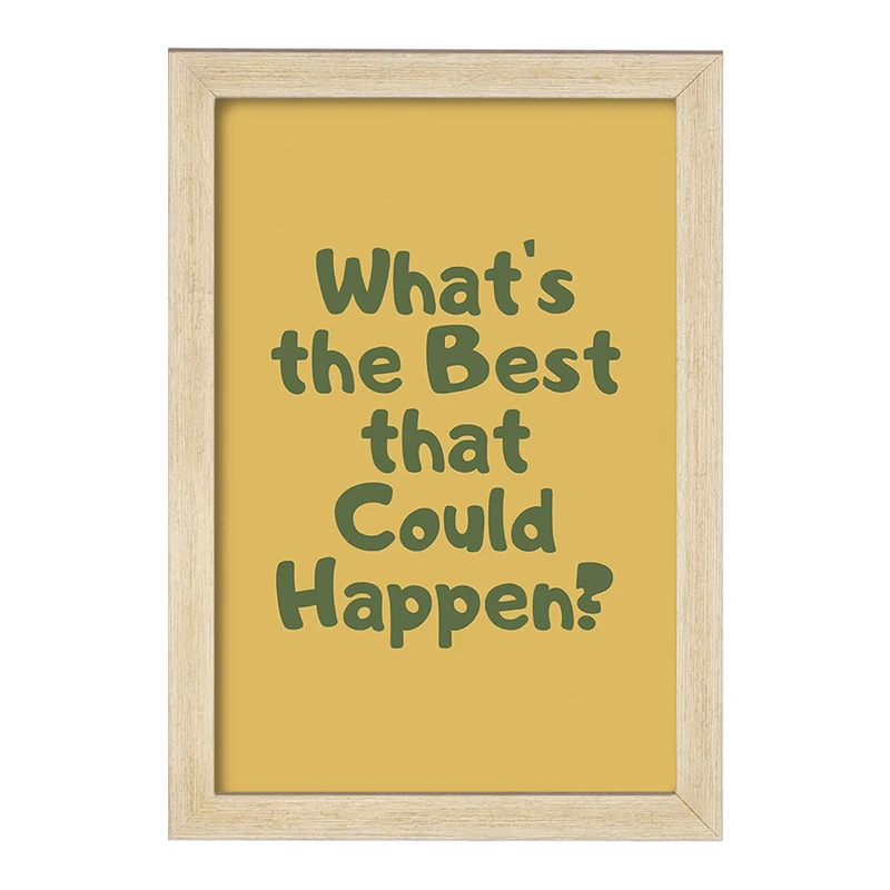 تابلو خندالو مدل What's The Best That Could Happen? کد F11891