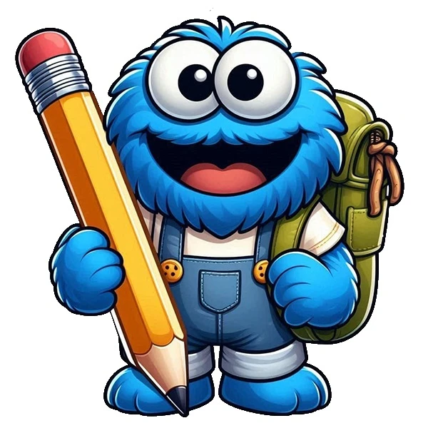  استیکر پارچه و لباس پاد آفرین طرح کارتونی و مدرسه کد 1069