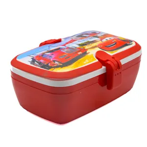 ظرف غذا کودک مدل مستطیل طرح ماشین