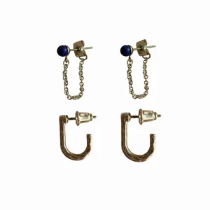 گوشواره زنانه مدل 3455 بسته ۲ عددی