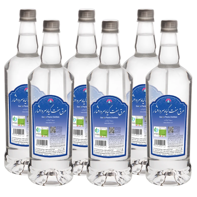 عرق هفت گیاه افشار - 1 لیتر بسته 6 عددی