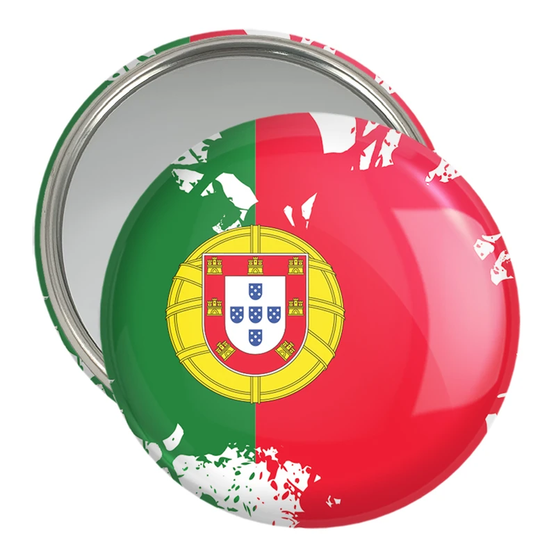 آینه جیبی خندالو مدل پرچم پرتغال  کد 20540