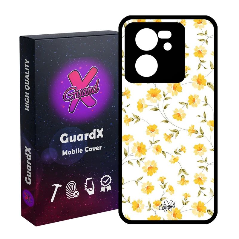 کاور گارد ایکس طرح گل مدل Glass10415 مناسب برای گوشی موبایل شیائومی 13T/13T Pro/Redmi K60 Ultra