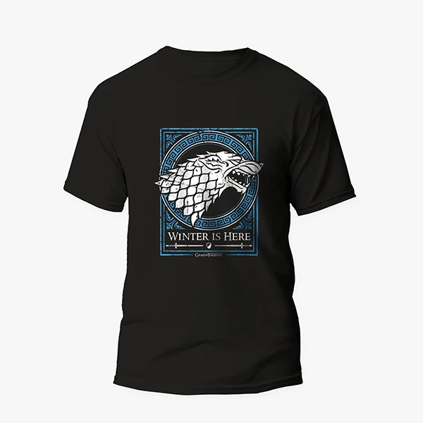 تی شرت آستین کوتاه مردانه مدل گیم اف ترونز کد f017