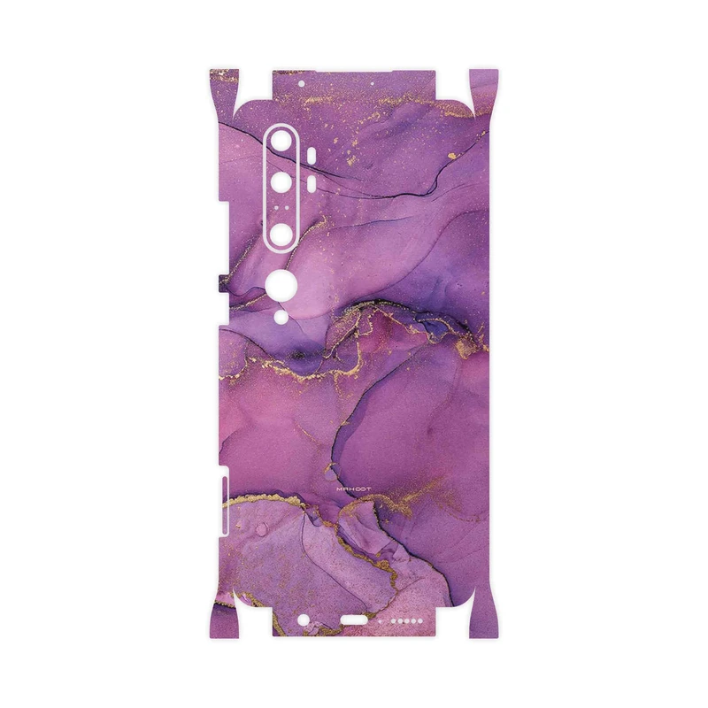 برچسب پوششی ماهوت مدل Purple Marble-FullSkin مناسب برای گوشی موبایل شیائومی Mi Note 10 Pro