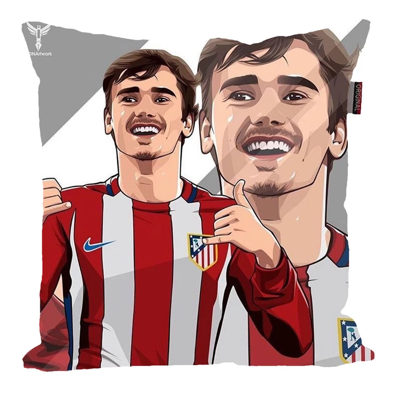 کوسن مدل فوتبالی طرح گریزمان اتلتیکو مادرید کد 204