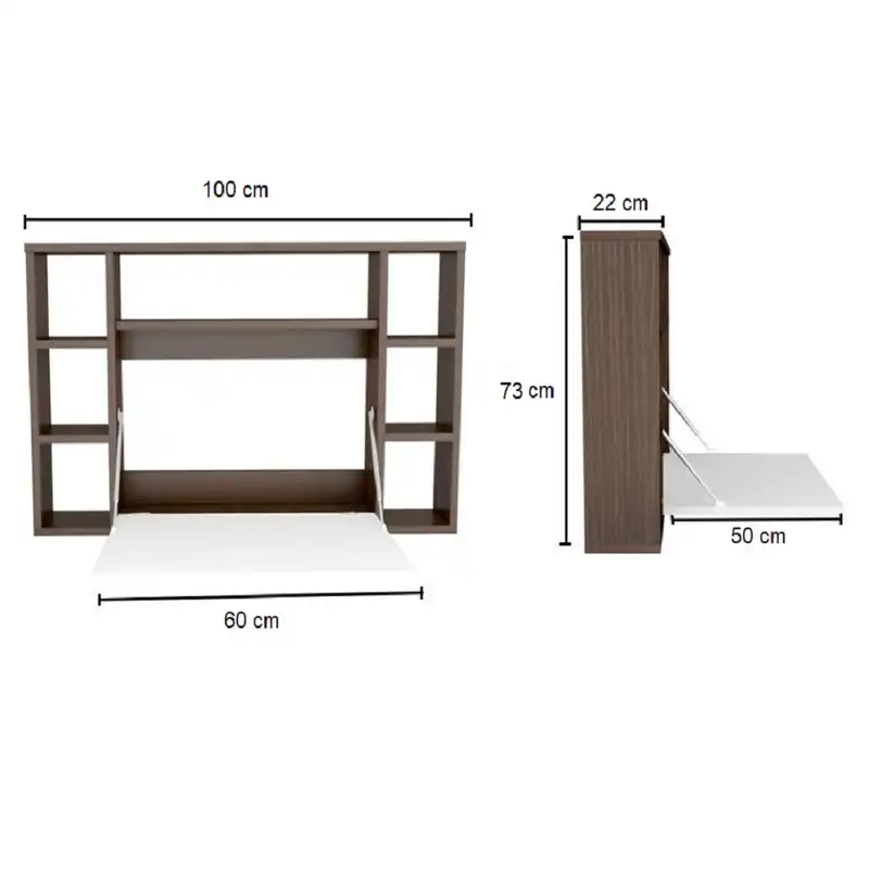 میز تحریر دیواری طرح تاشو مدل ima_923