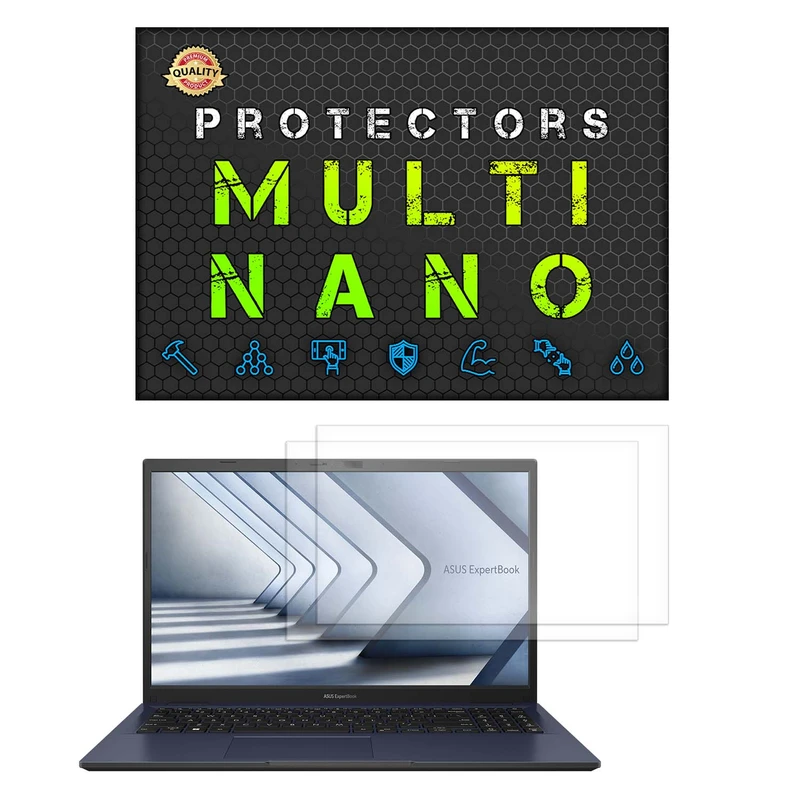 محافظ صفحه نمایش آنتی رفلکس مولتی نانو مدل X-S2M مناسب برای لپ تاپ ایسوس ExpertBook B1 502CVA 15.6 Inch 2023 بسته دو عددی