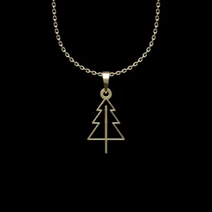 گردنبند طلا 18 عیار زنانه مدوپد مدل درخت کد L2-1-1006