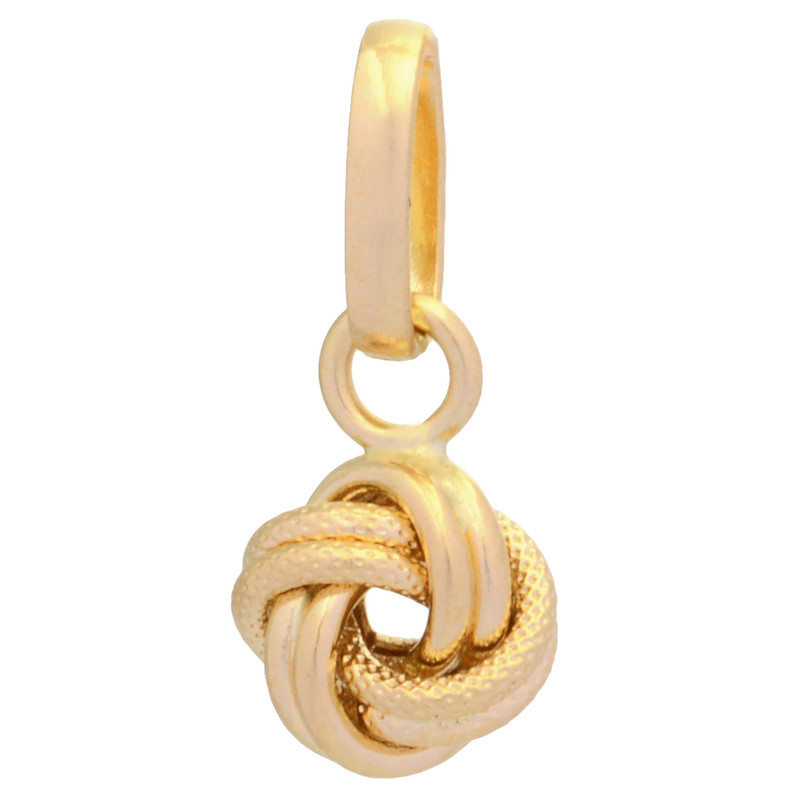 آویز گردنبند طلا 18 عیار زنانه طلای مستجابی مدل گره کد 69321-T132